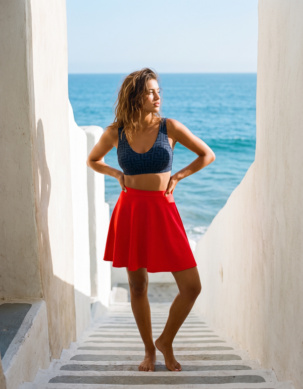 Bikini Top + Swim Skirt