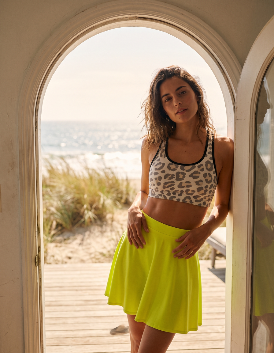 Swim Sports Bra + Swim Skirt