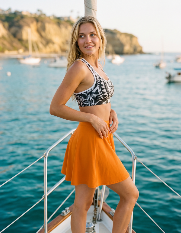Swim Sports Bra + Swim Skirt