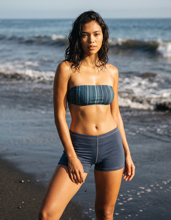 Swim Shorts + Bikini Top