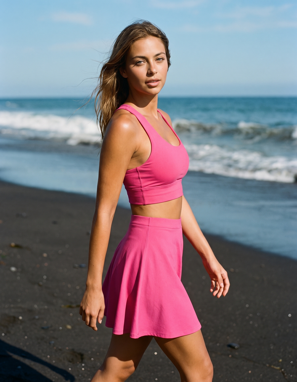 Swim Sports Bra + Swim Skirt