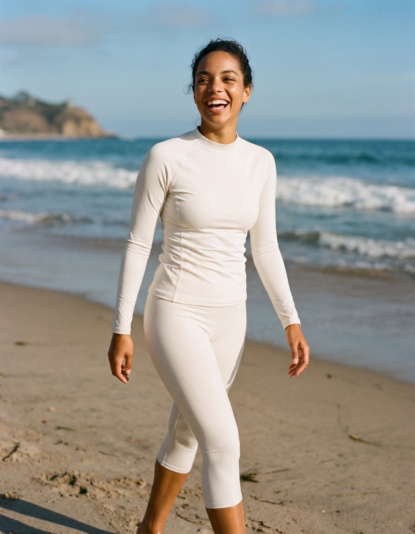 Rashguard + Swim Capri Leggings