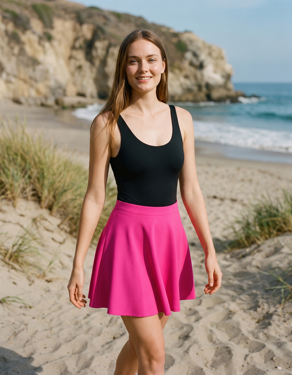One-Piece + Swim Skirt