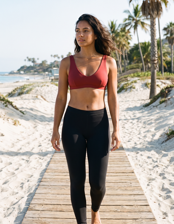Bikini Top + Swim/Gym Leggings