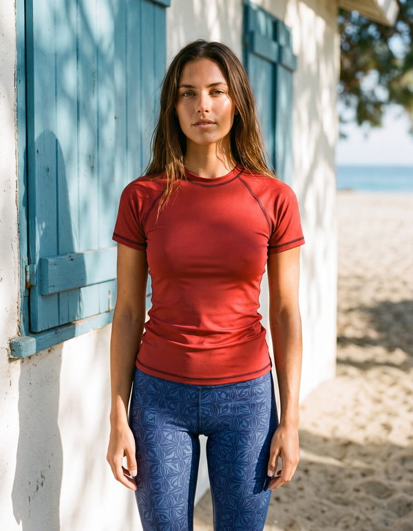 Capri Leggings + Short Sleeve Rashguard