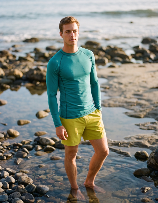 Swim Trunks + Rashguard