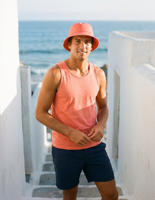 Bucket Hat + Tank Top
