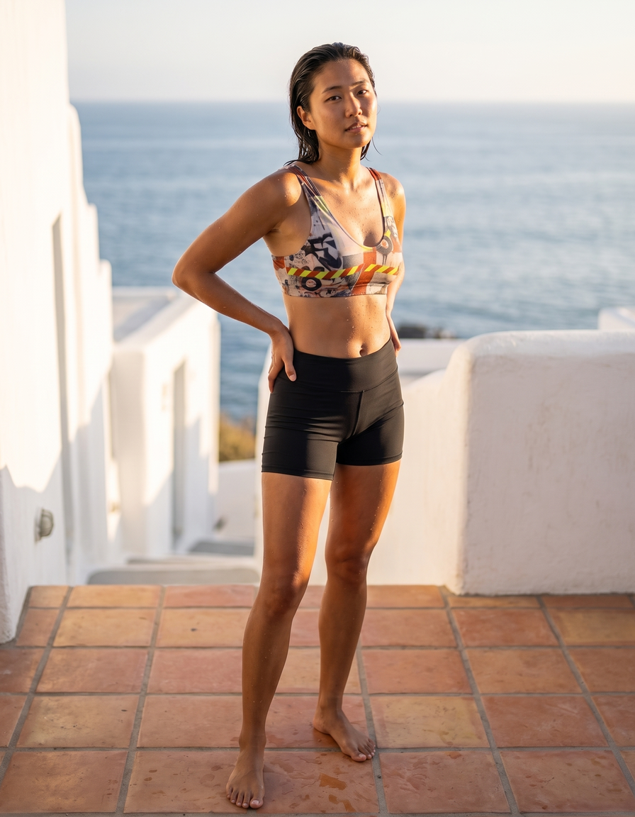 Bikini Top + Swim/Gym Shorts