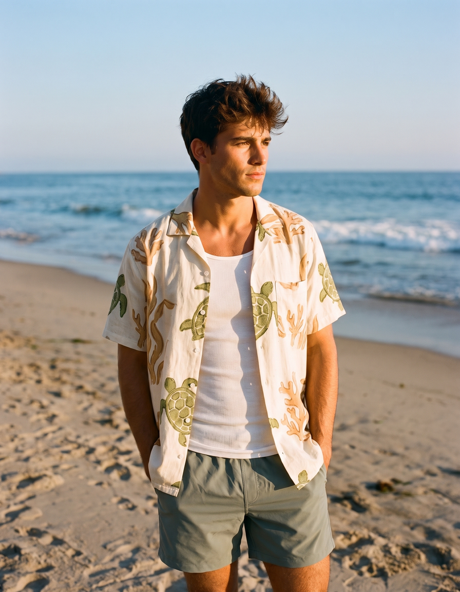 Hawaiian Shirts + Swim Trunks + Tank Top — view 1 of 7