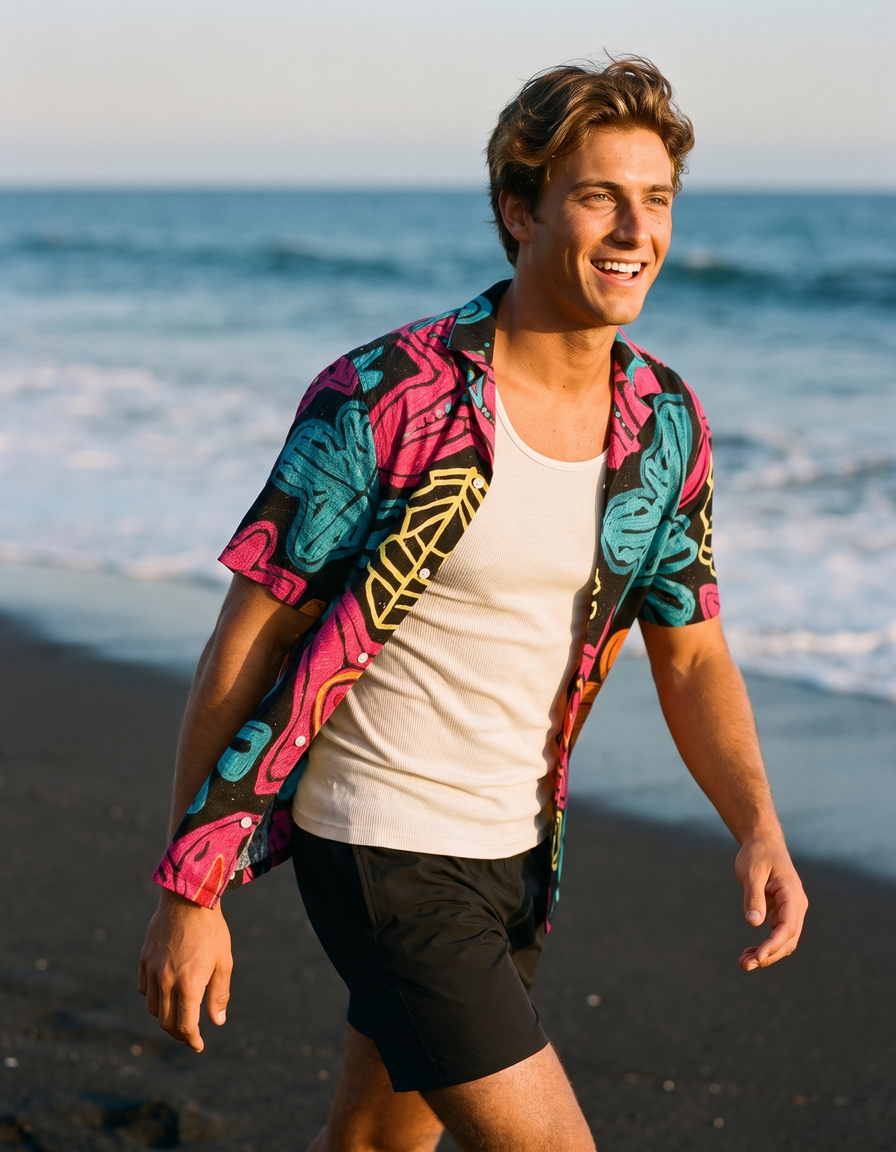 Hawaiian Shirts + Swim Trunks + Tank Top — view 1 of 7