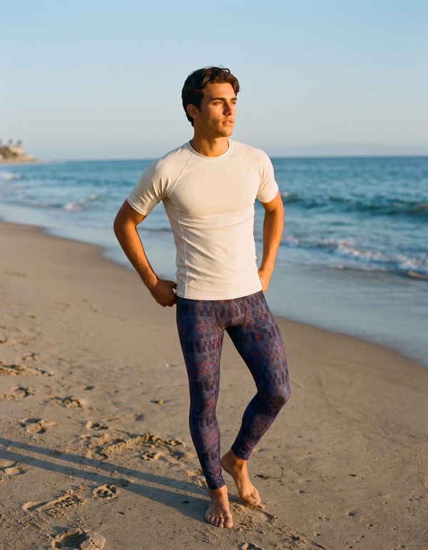 Short Sleeve Rashguard + Swim/Gym Leggings