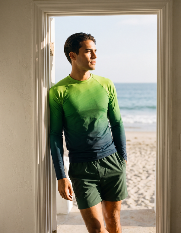 Swim Trunks + Rashguard