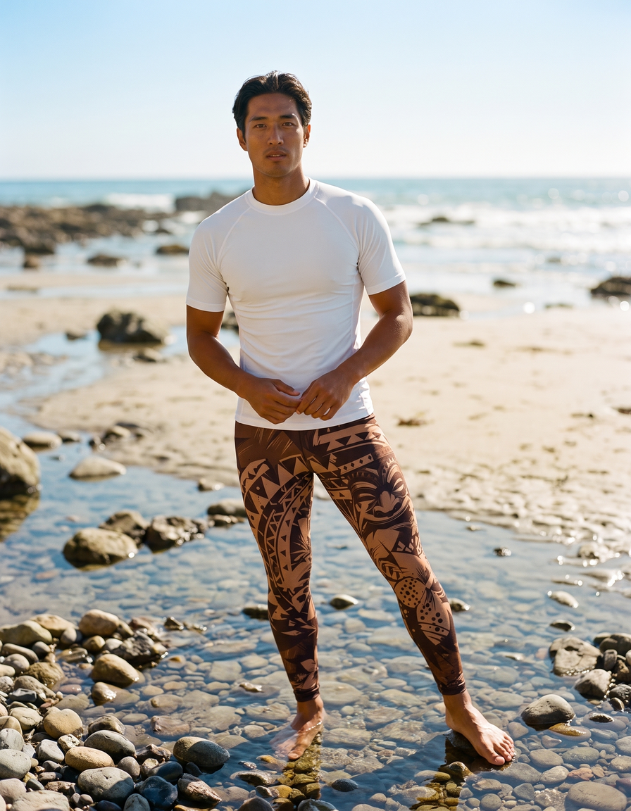Short Sleeve Rashguard + Swim/Gym Leggings