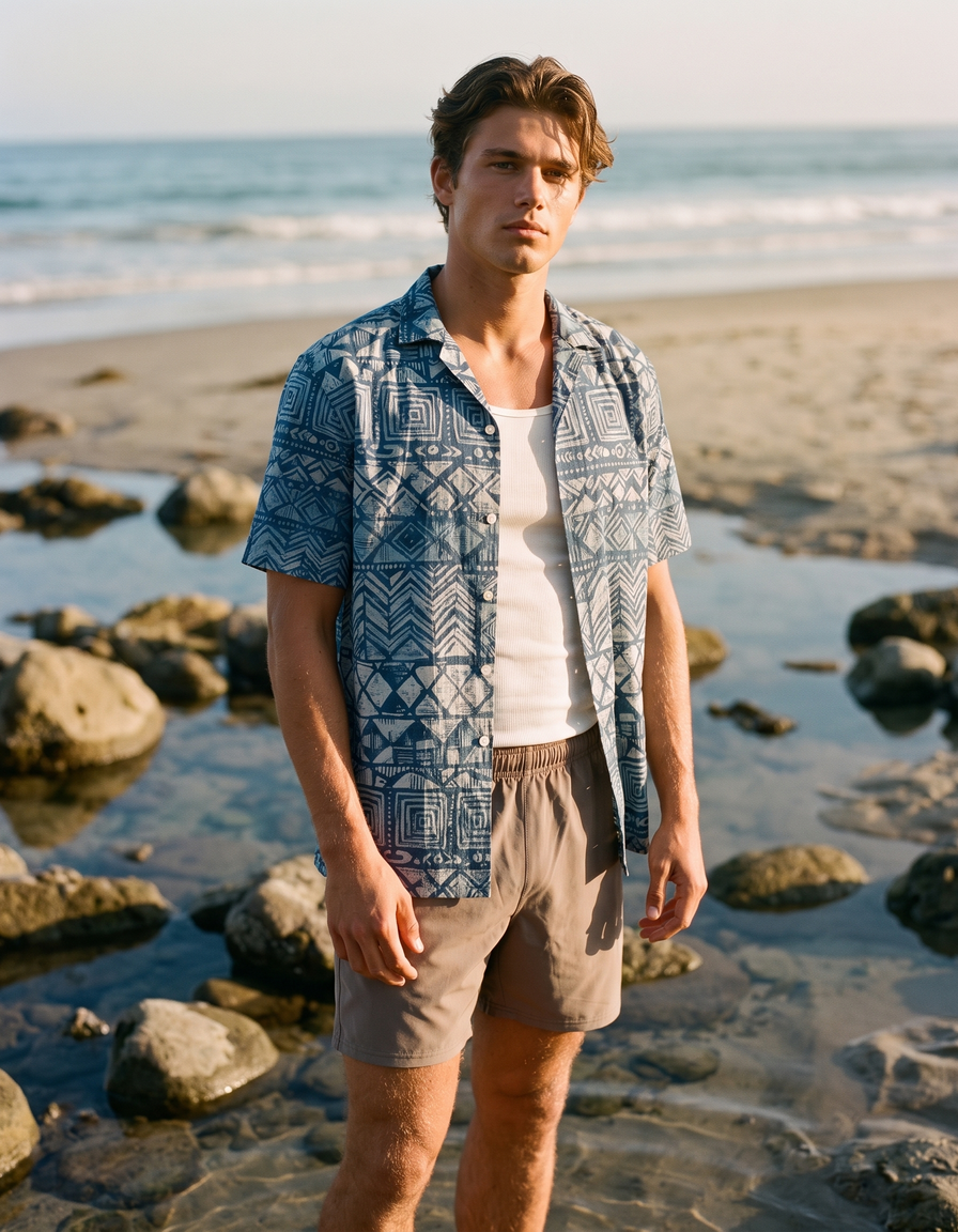 Hawaiian Shirts + Swim Trunks + Tank Top — view 1 of 7
