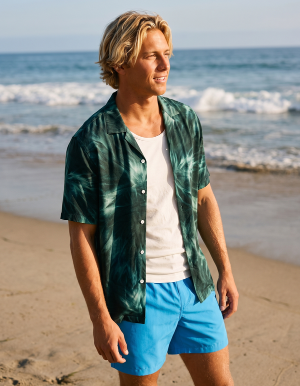 Hawaiian Shirts + Swim Trunks + Tank Top