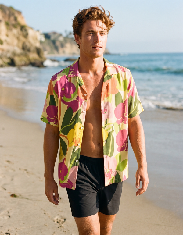 Hawaiian Shirts + Swim Trunks