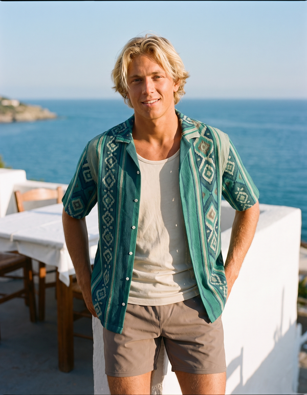 Hawaiian Shirts + Swim Trunks + Tank Top