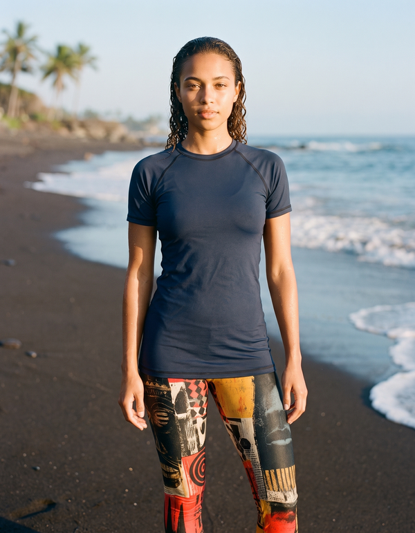 Capri Leggings + Short Sleeve Rashguard
