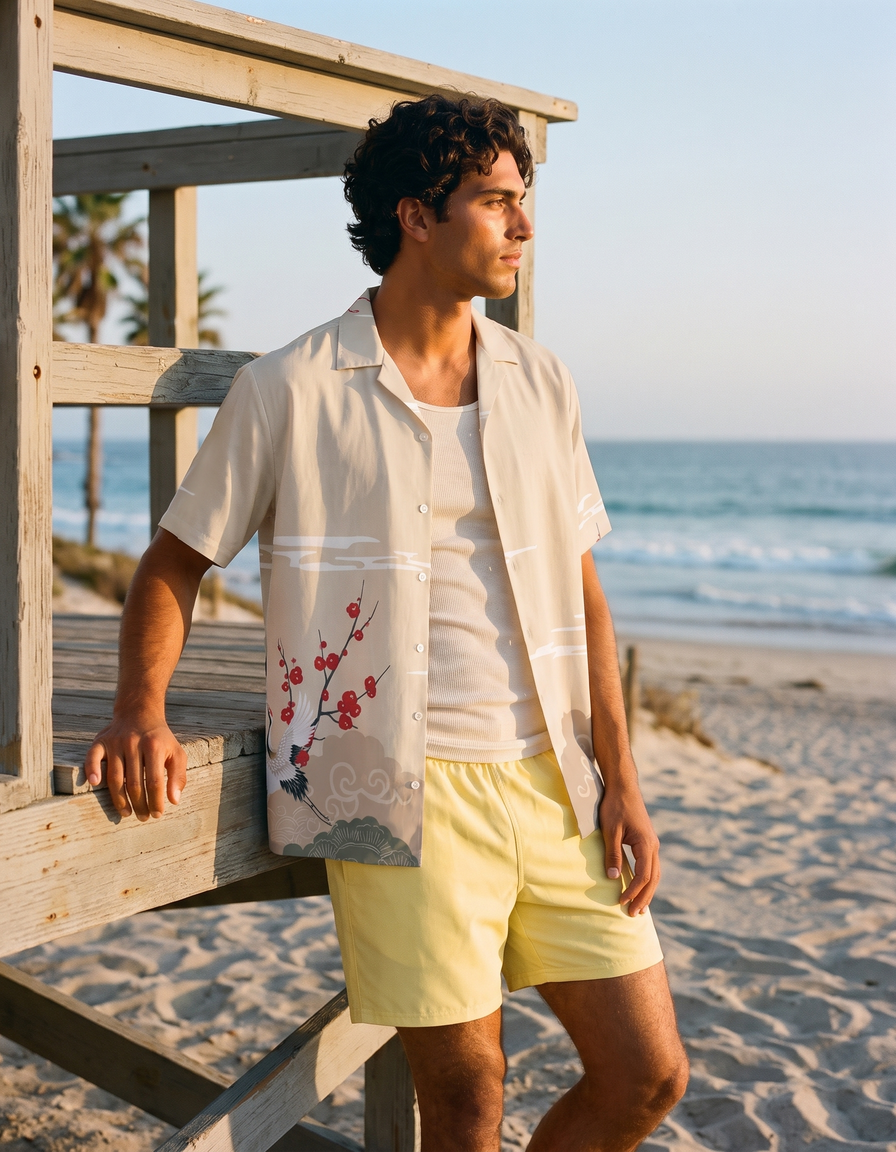 Hawaiian Shirts + Swim Trunks + Tank Top — view 1 of 7