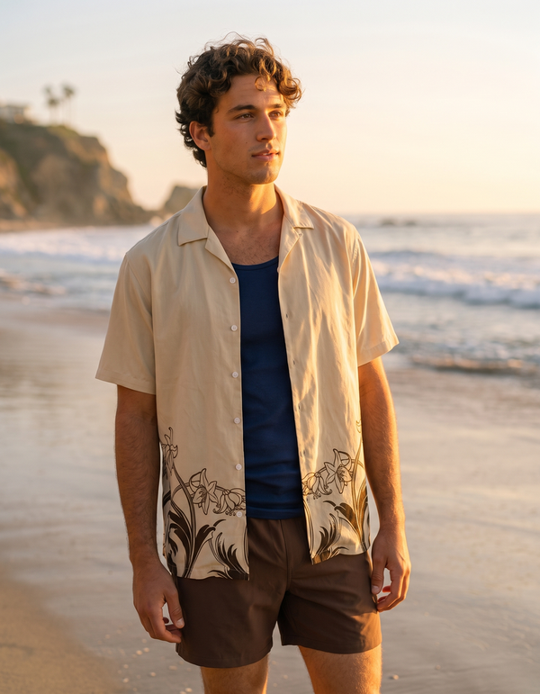 Hawaiian Shirts + Swim Trunks + Tank Top
