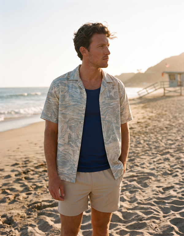 Hawaiian Shirts + Swim Trunks + Tank Top