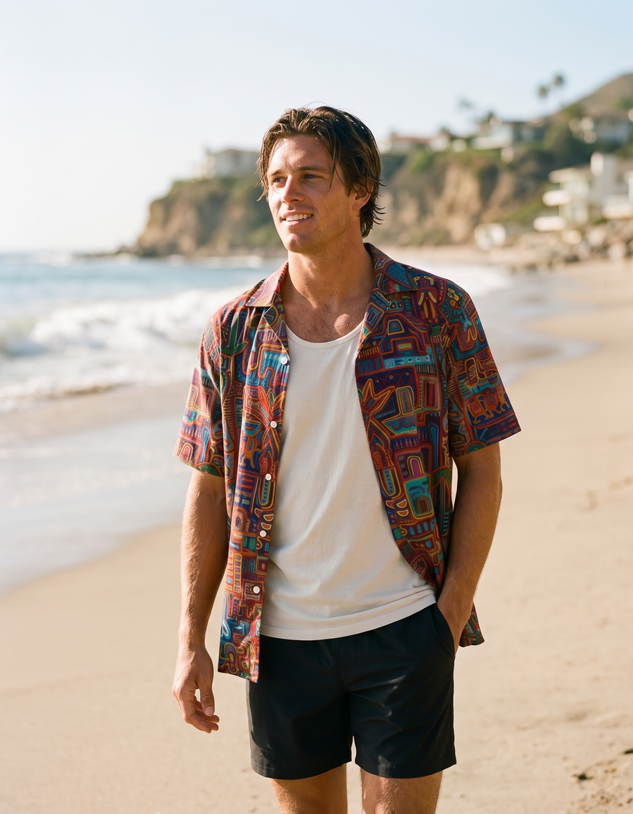 Hawaiian Shirts + Swim Trunks + Tank Top — view 1 of 7