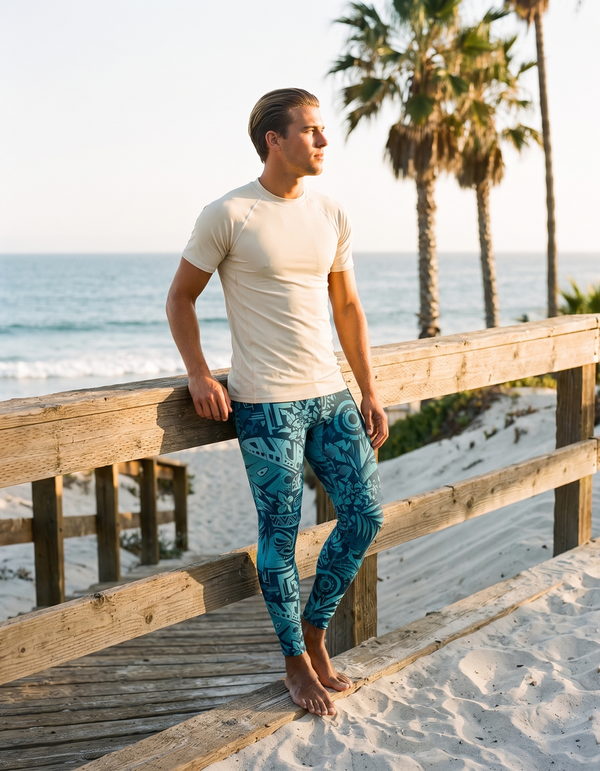 Short Sleeve Rashguard + Swim/Gym Leggings