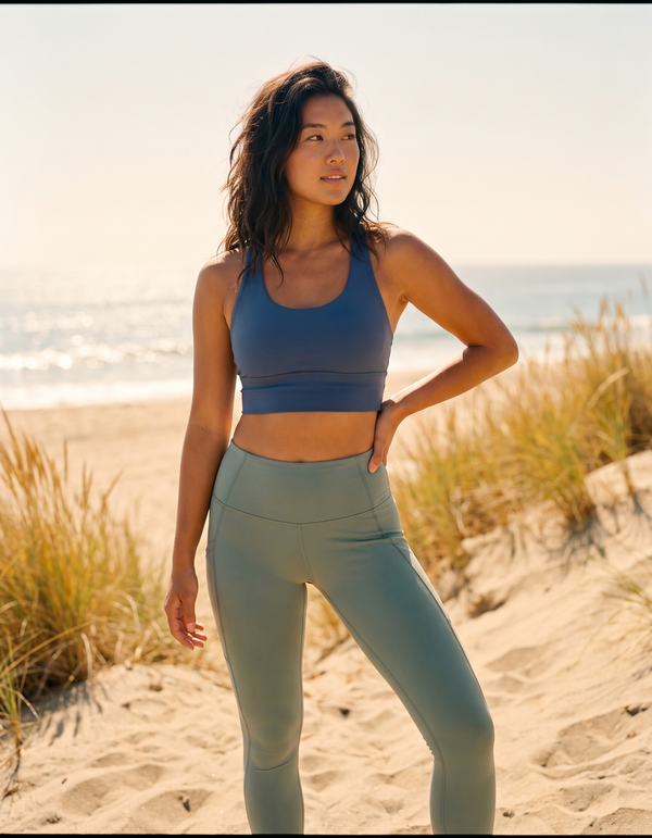 Swim/Gym Leggings + Sports Bra