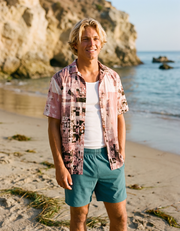 Hawaiian Shirts + Swim Trunks + Tank Top