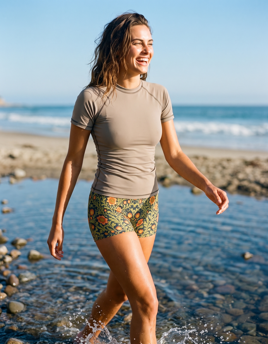 Short Sleeve Rashguard + Swim/Gym Shorts — view 1 of 5