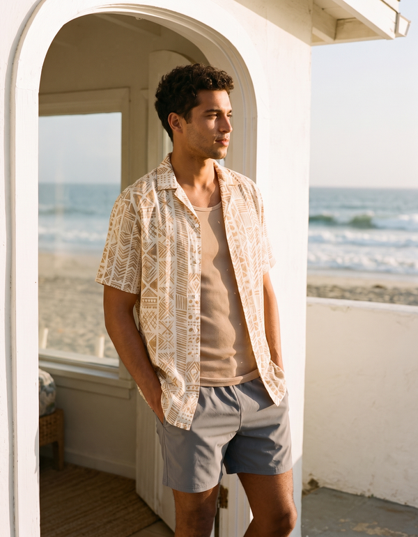 Hawaiian Shirts + Swim Trunks + Tank Top