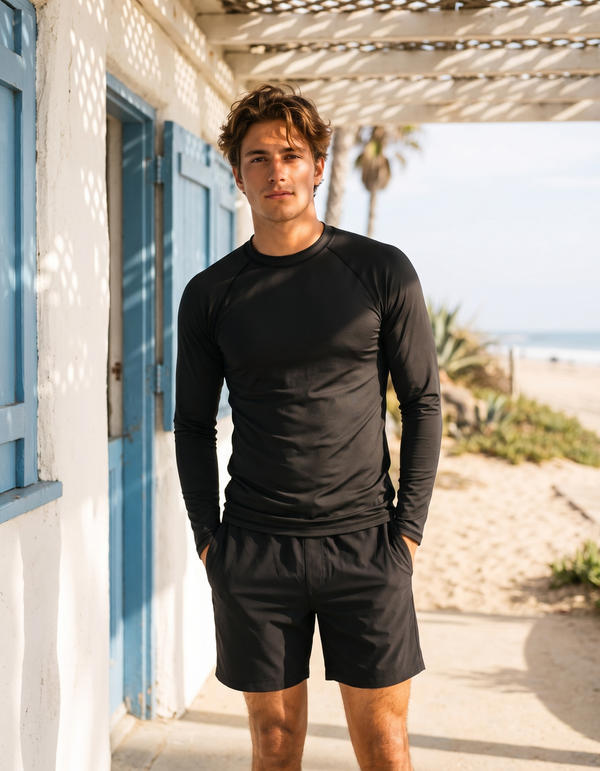 Swim Trunks + Rashguard