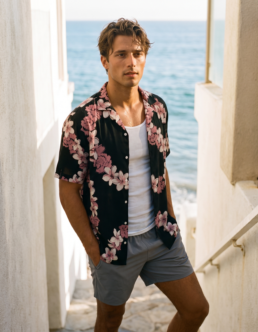Hawaiian Shirts + Swim Trunks + Tank Top — view 1 of 7