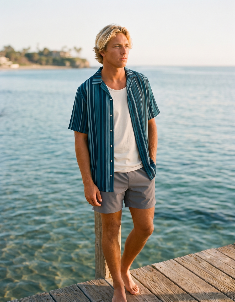 Hawaiian Shirts + Swim Trunks + Tank Top — view 1 of 7