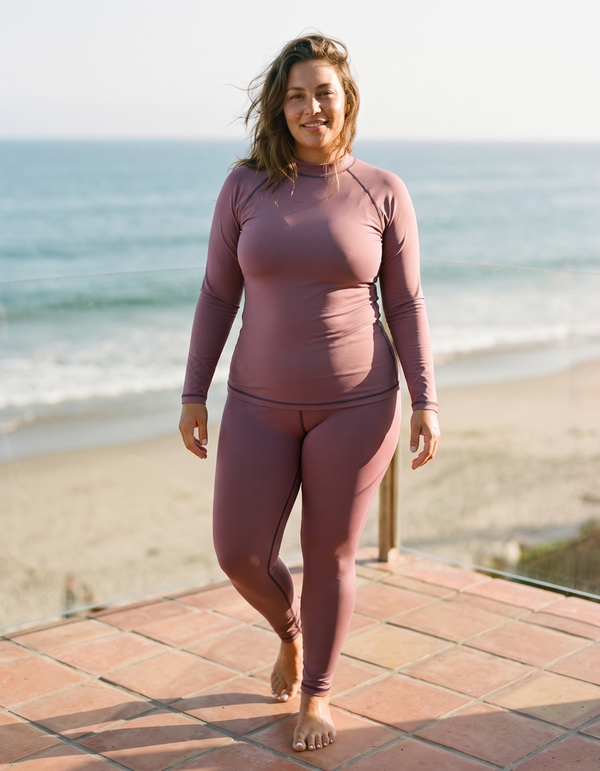 Rashguard + Swim/Gym Plus Size Leggings