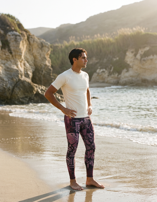 Short Sleeve Rashguard + Swim/Gym Leggings