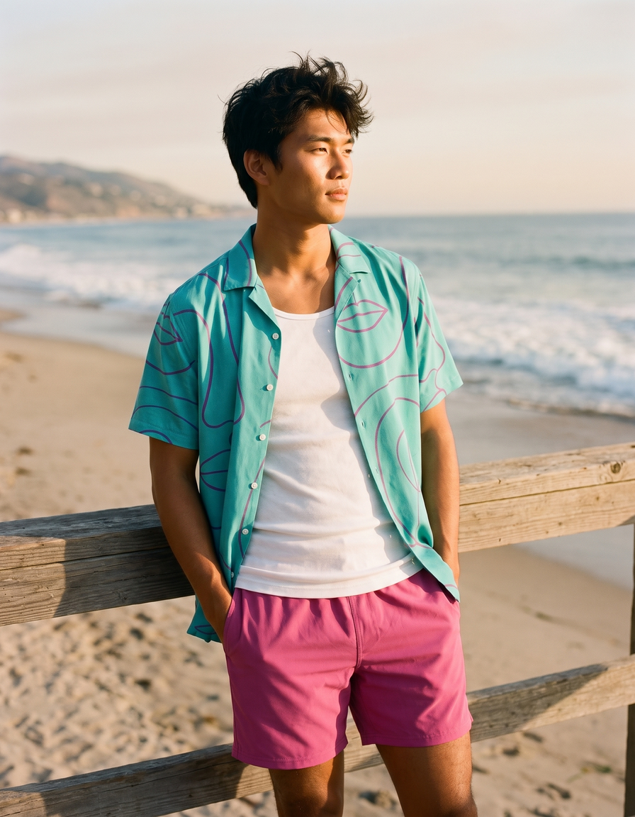 Hawaiian Shirts + Swim Trunks + Tank Top — view 1 of 7