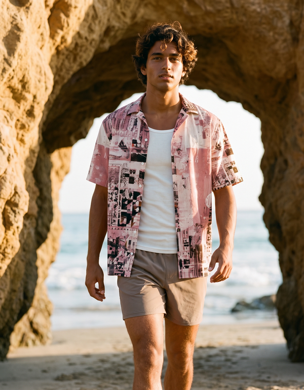 Hawaiian Shirts + Swim Trunks + Tank Top