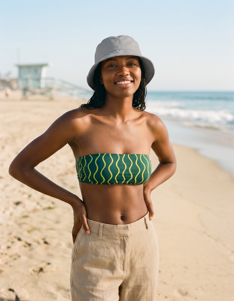 Bikini Top + Bucket Hat
