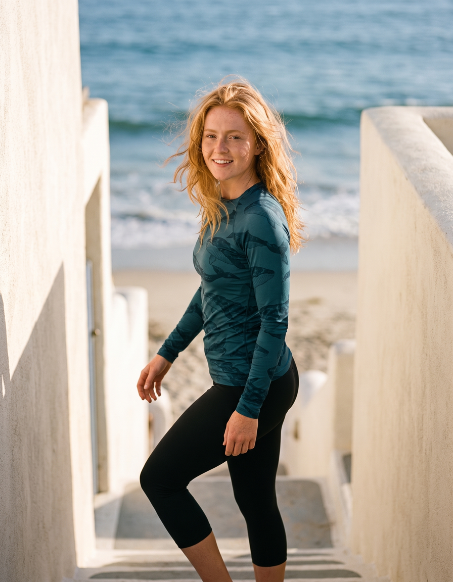 Rashguard + Swim/Gym Capri Leggings