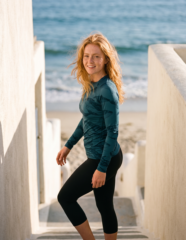 Rashguard + Swim/Gym Capri Leggings