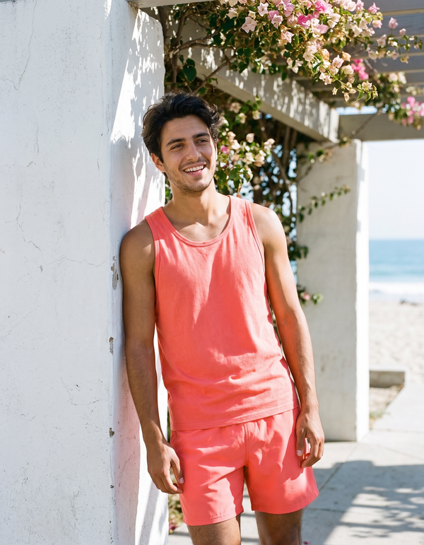 Tank Top + Swim Trunks