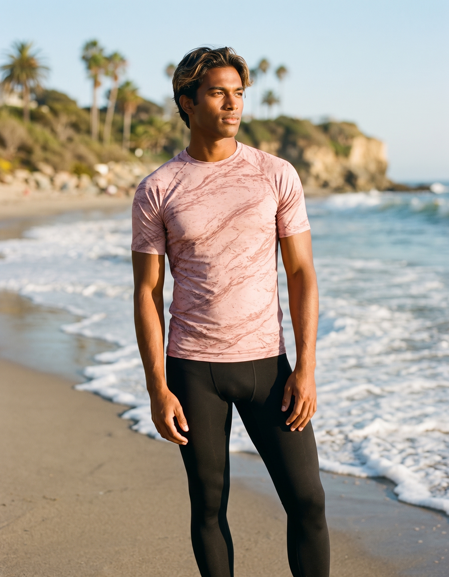 Short Sleeve Rashguard + Swim/Gym Leggings