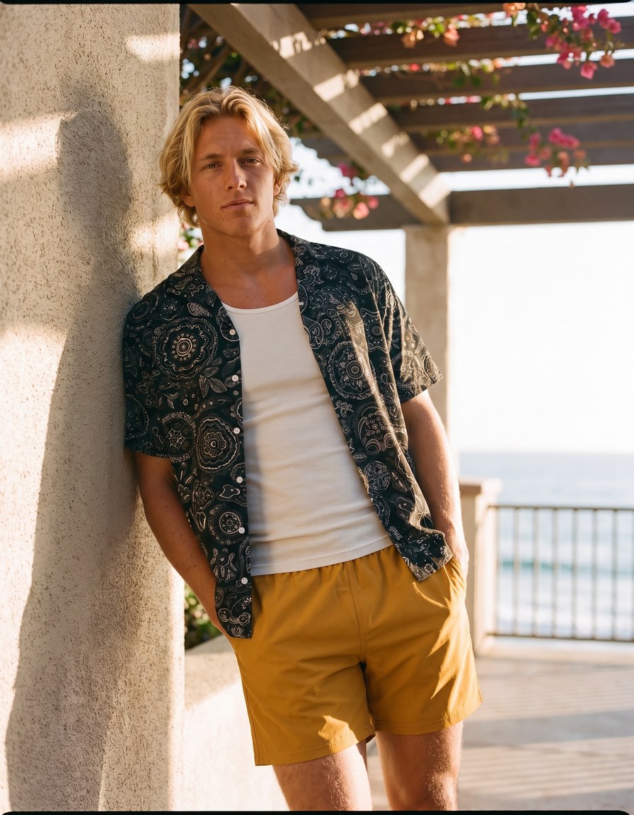 Hawaiian Shirts + Swim Trunks + Tank Top — view 1 of 7