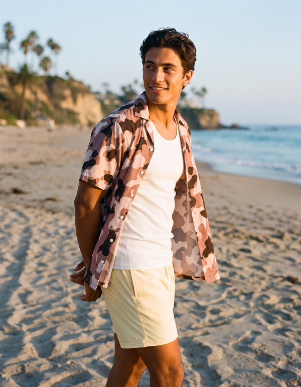 Hawaiian Shirts + Swim Trunks + Tank Top