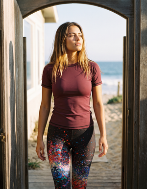Pixelate High Waisted Leggings Capri Yoga Leggings — Lolekai