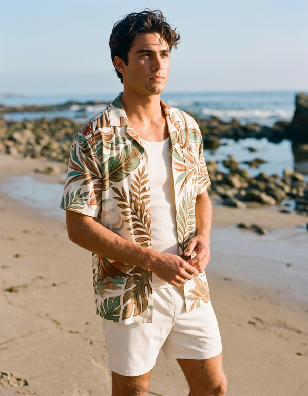 Hawaiian Shirts + Swim Trunks + Tank Top