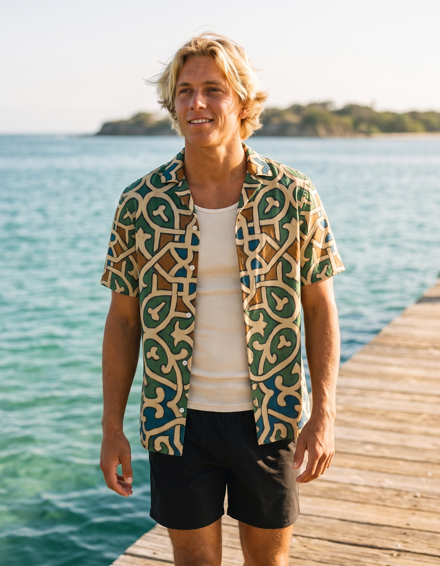 Hawaiian Shirts + Swim Trunks + Tank Top — view 1 of 7
