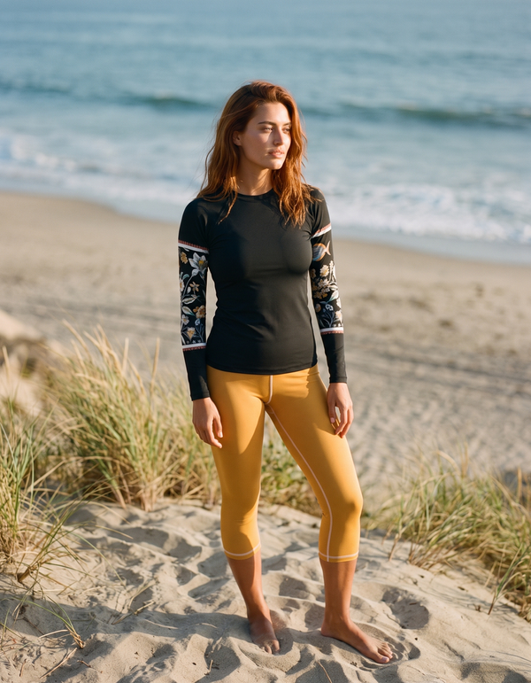Rashguard + Swim/Gym Capri Leggings