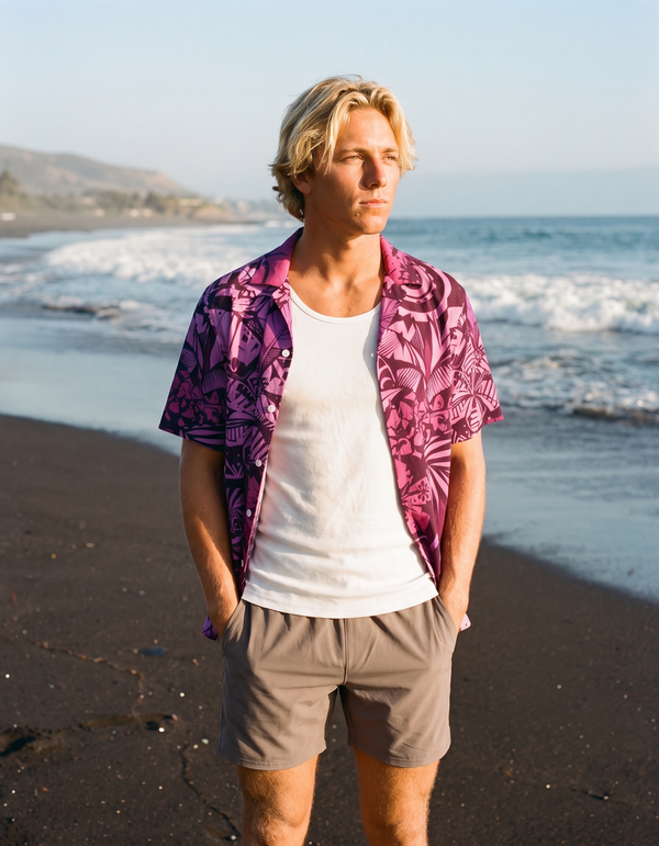 Hawaiian Shirts + Swim Trunks + Tank Top